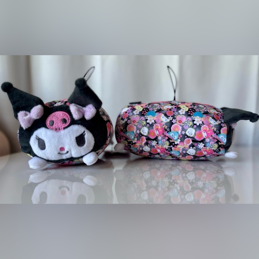 Kuromi 7” Stackable Mochi Plush Japanese Sanrio Fabric Japan Exclusive NWT